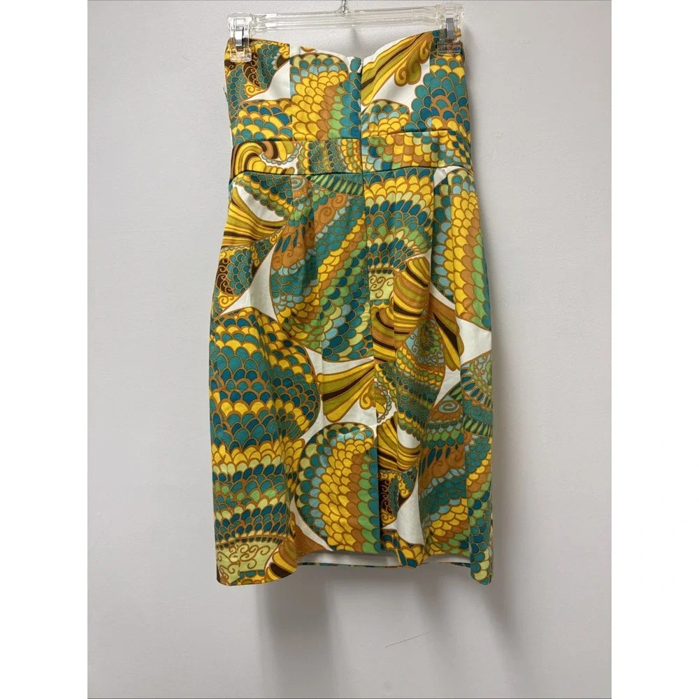 Trina Turk Cora Pisces Strapless Dress Banana Republic collab pop art floral 4P - Picture 9 of 12